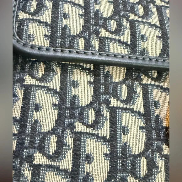 Women’s Navy and Gold Crossbody Bag - Picture 11 of 12